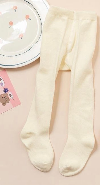 كولون البينح الجوارب القطنية الصلبة البيج