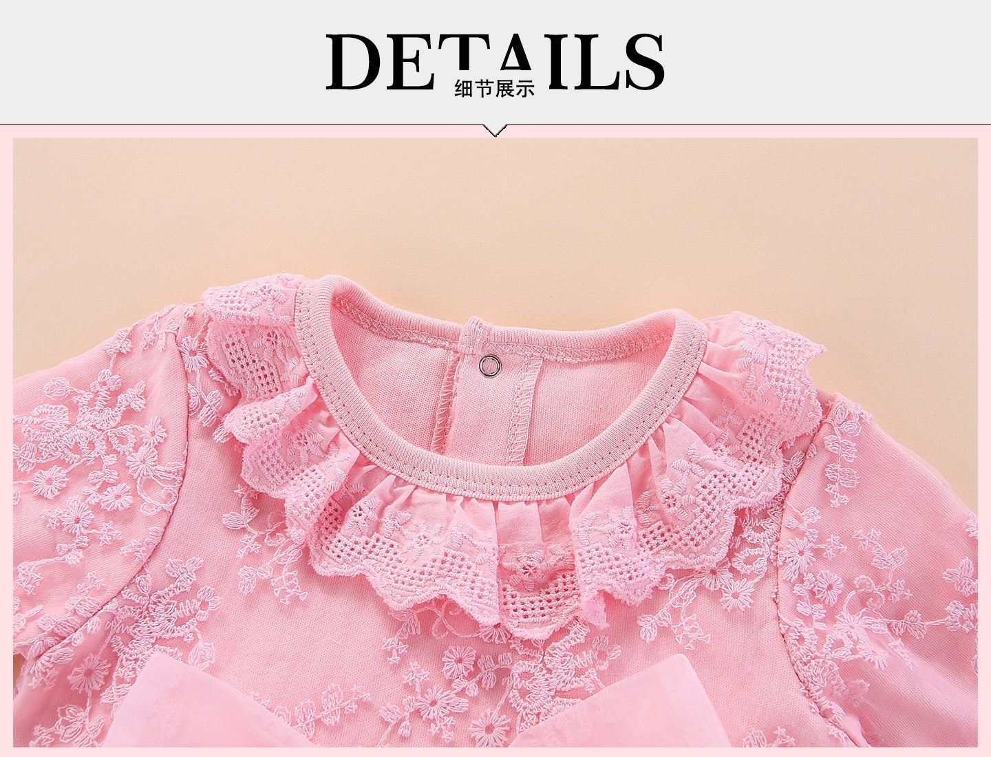 set of 2 pcs long sleeve  dress with bow at waist + hat for baby girls 3 colors
