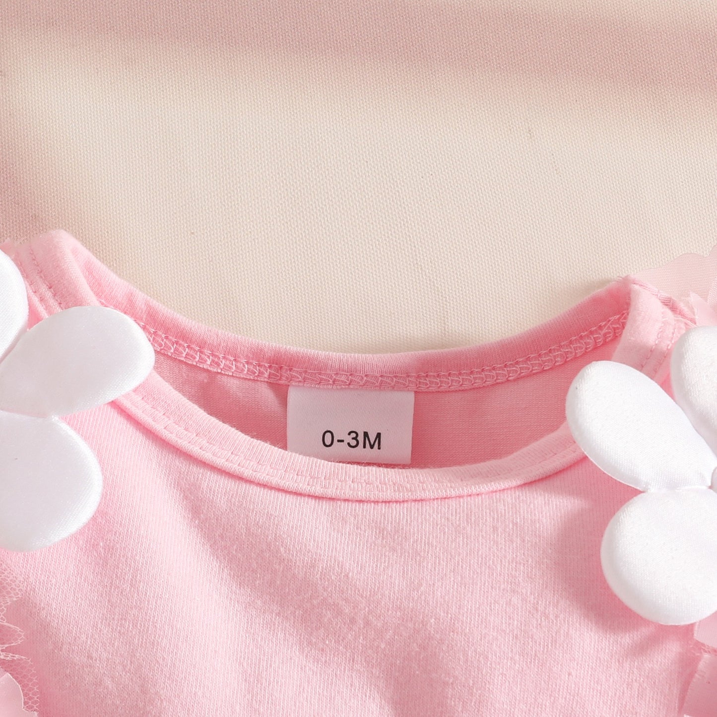 Set of 2pcs Long sleeve dress with butterflies and flowers + headband 2 color