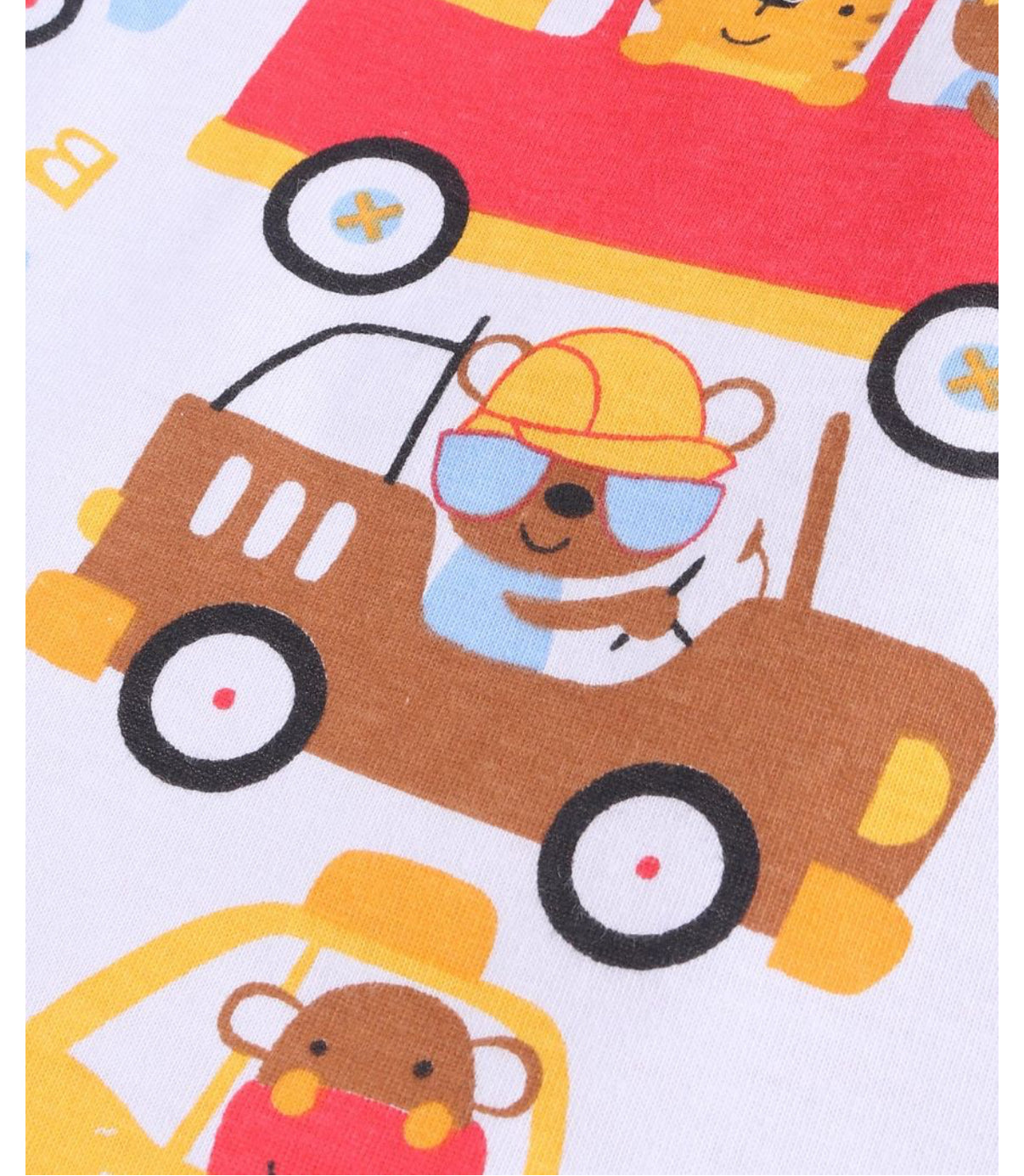 2pcs Pyjama set printed cars 100% cotton