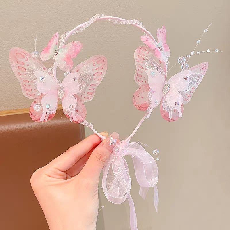 Kids headpiece with butterfly