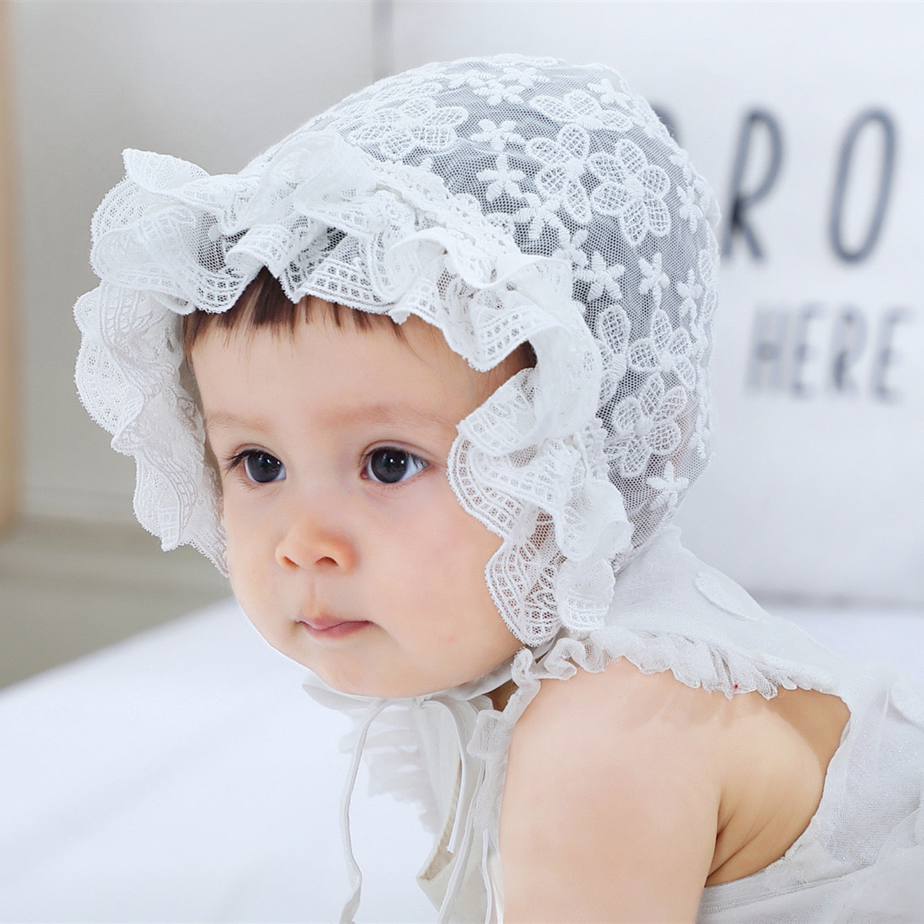 Baby lace hat on sale