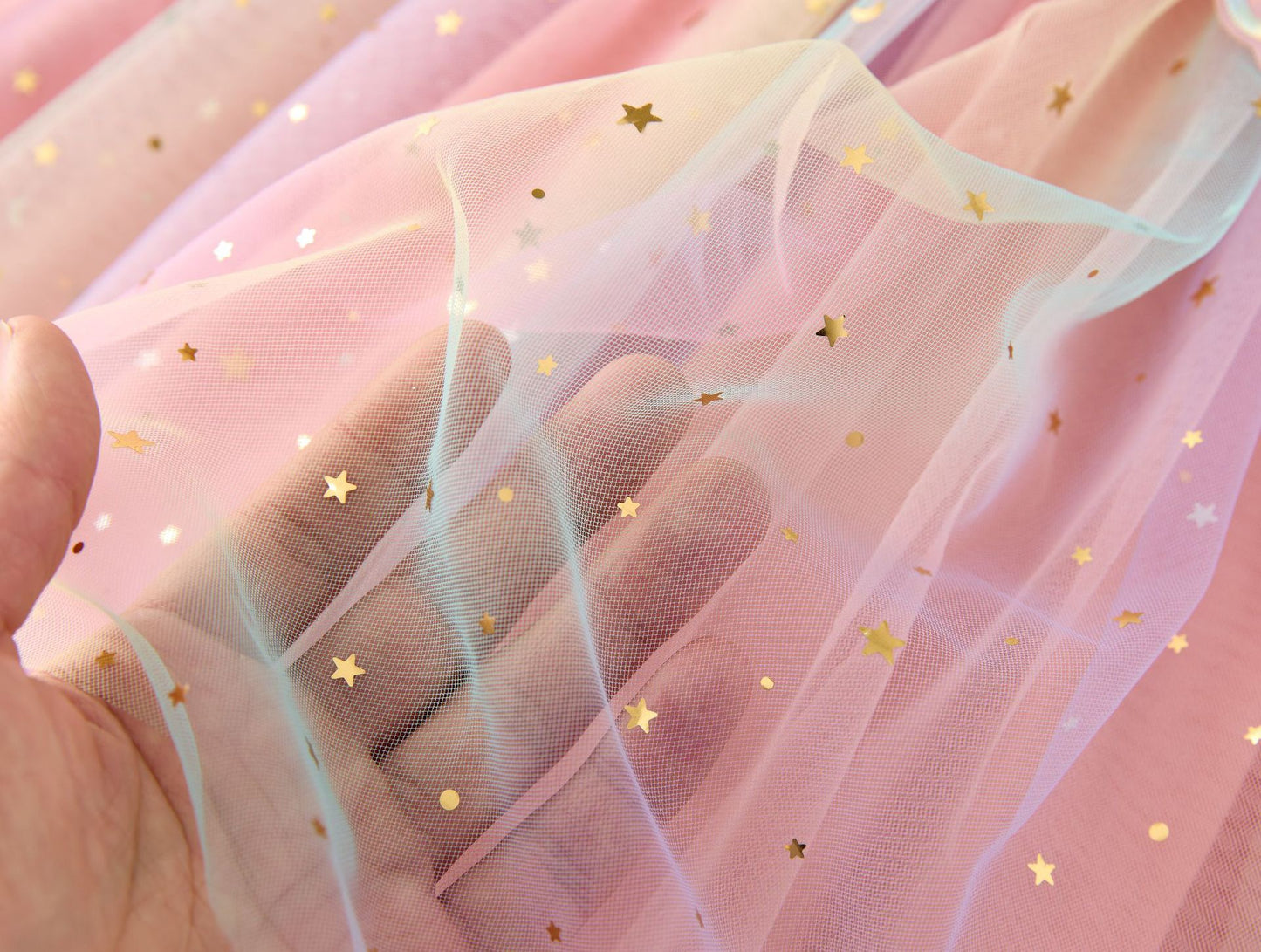 Tutu dress with big butterfly at back and star sequins