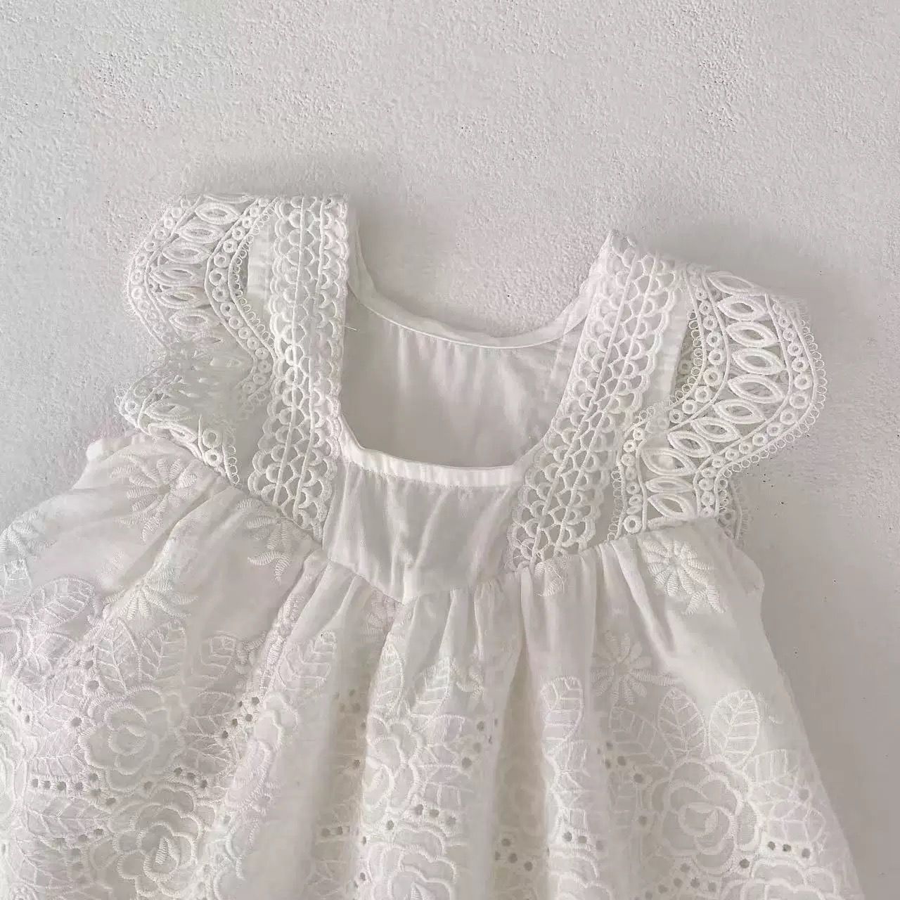 Simple 100% cotton romper dress