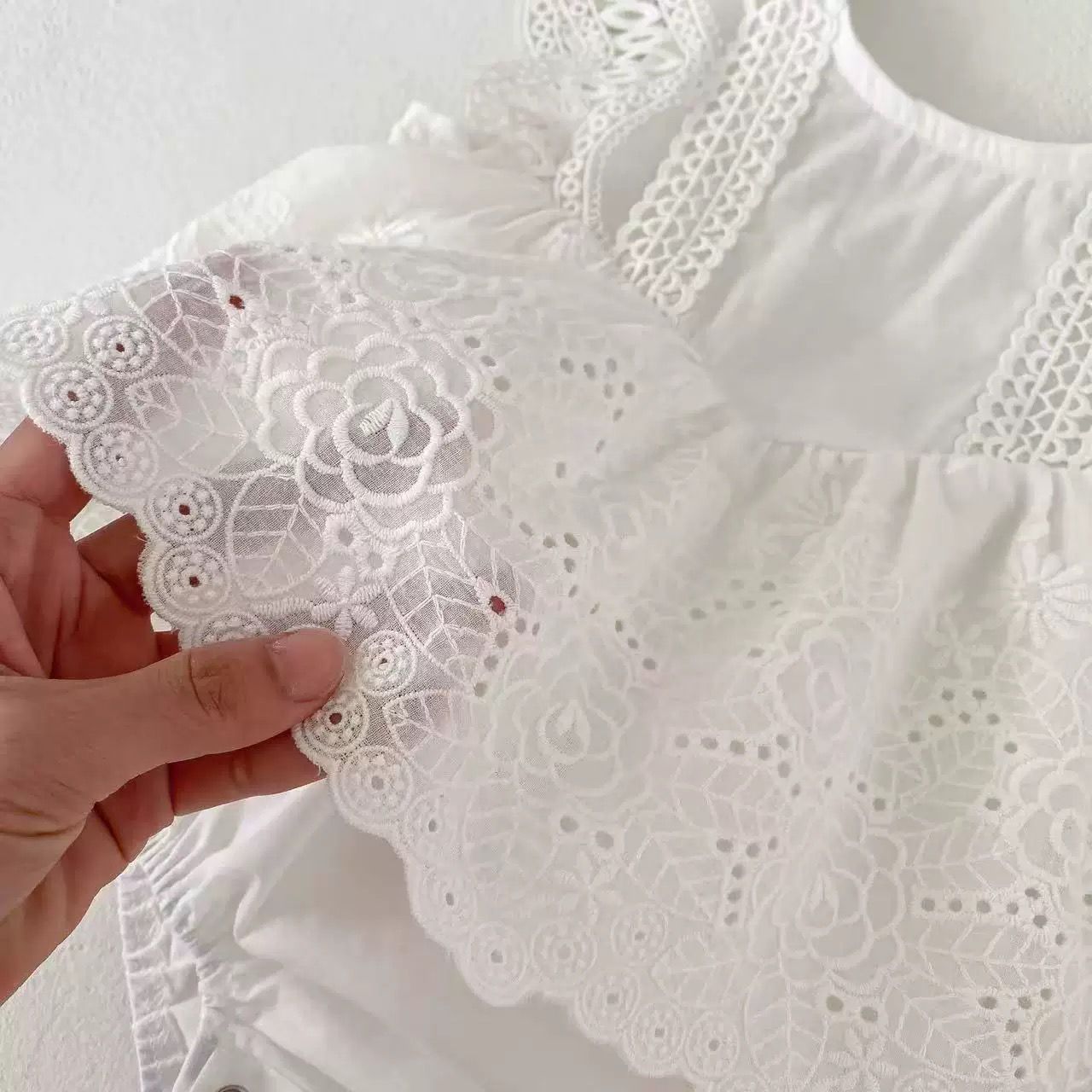 Simple 100% cotton romper dress