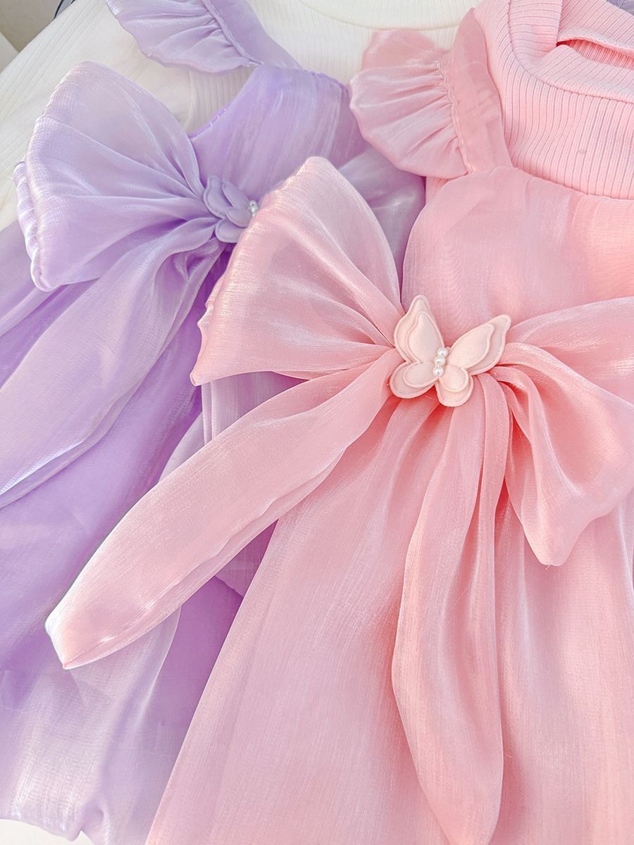 Long sleeve pink dress