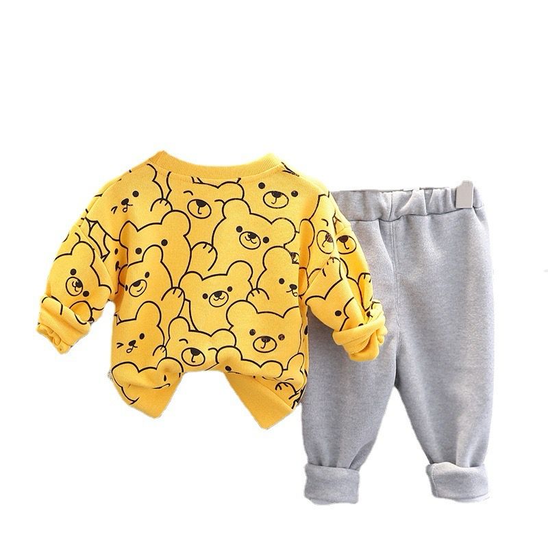 2 pcs printed bear set