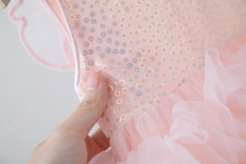 Multi layered butterfly dress very soft with sequins