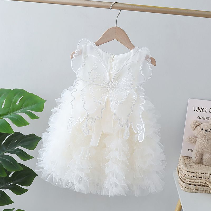 Multi layered butterfly dress very soft with sequins