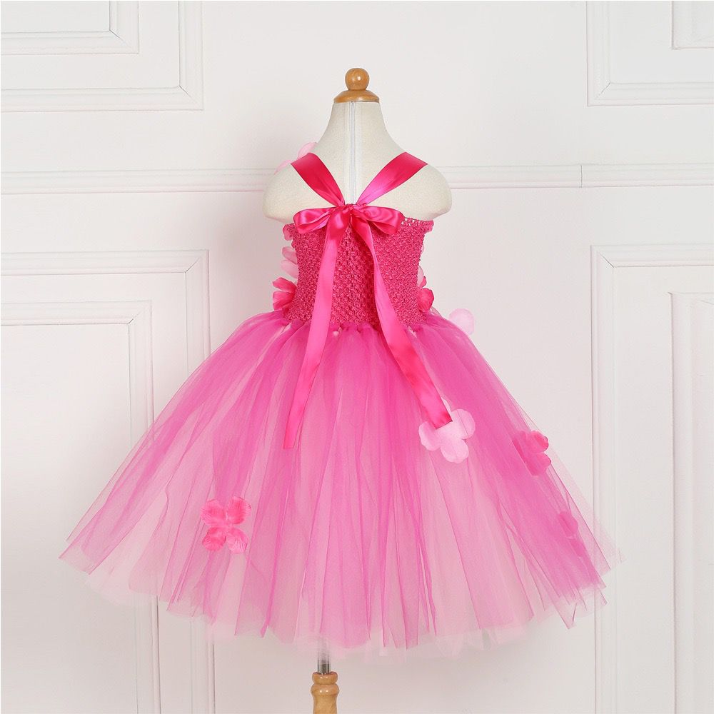 Tutu dress with 3D flowers