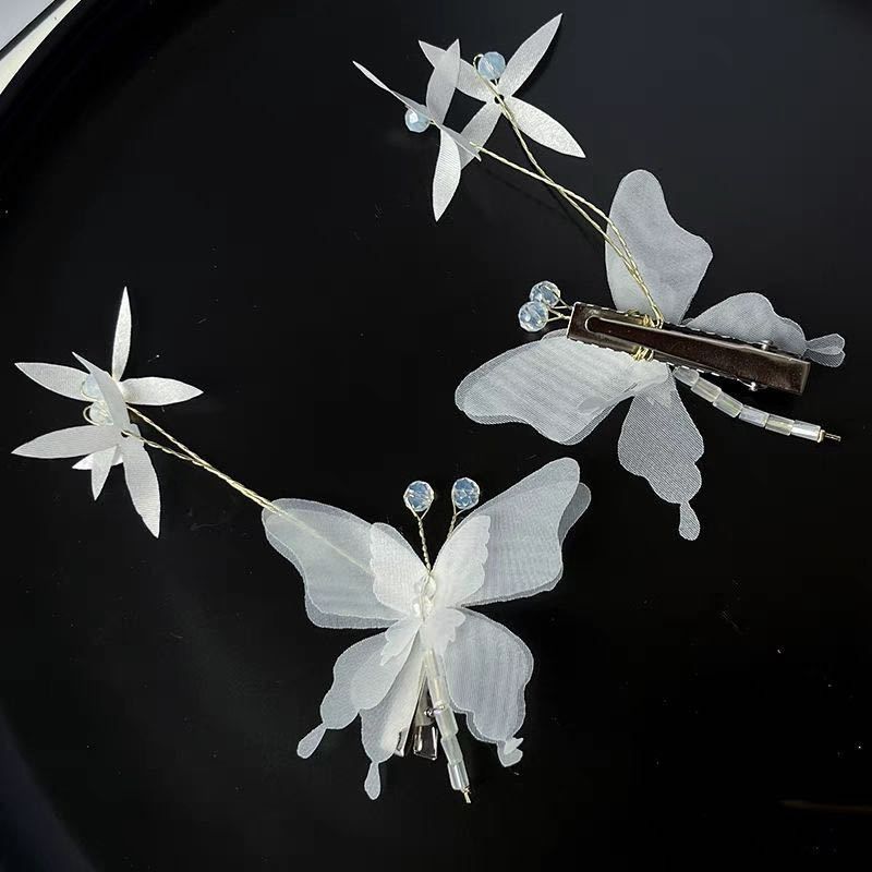 Butterfly hair clips