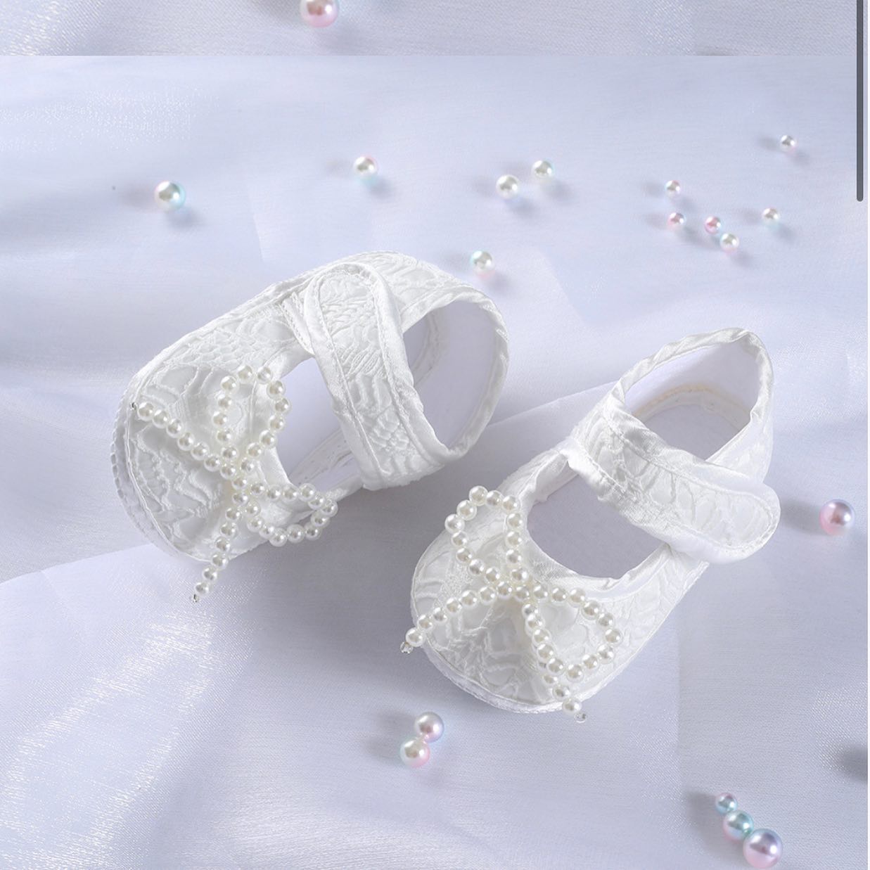 Baby pre-walker shoes pearl