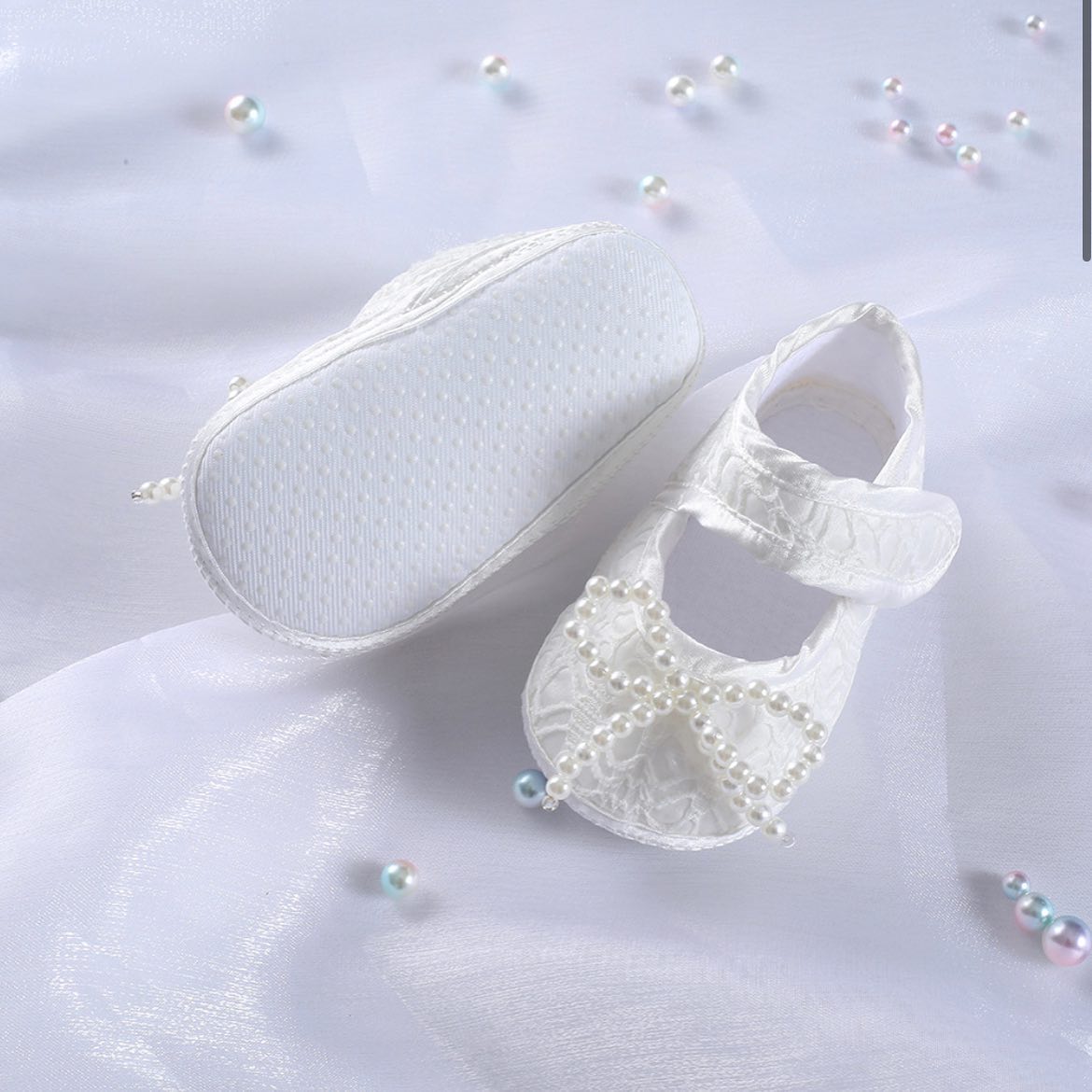Baby pre-walker shoes pearl