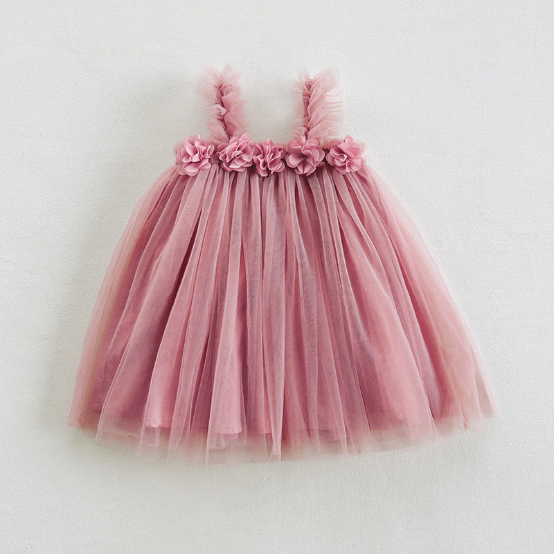 tutu dress with flowers 4 color