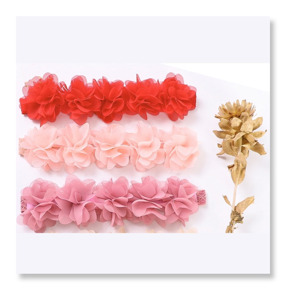 Headband 5 flowers 6 color