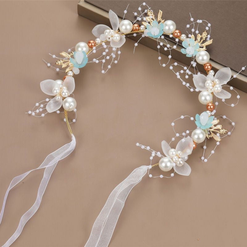 Kids headpiece with pearls