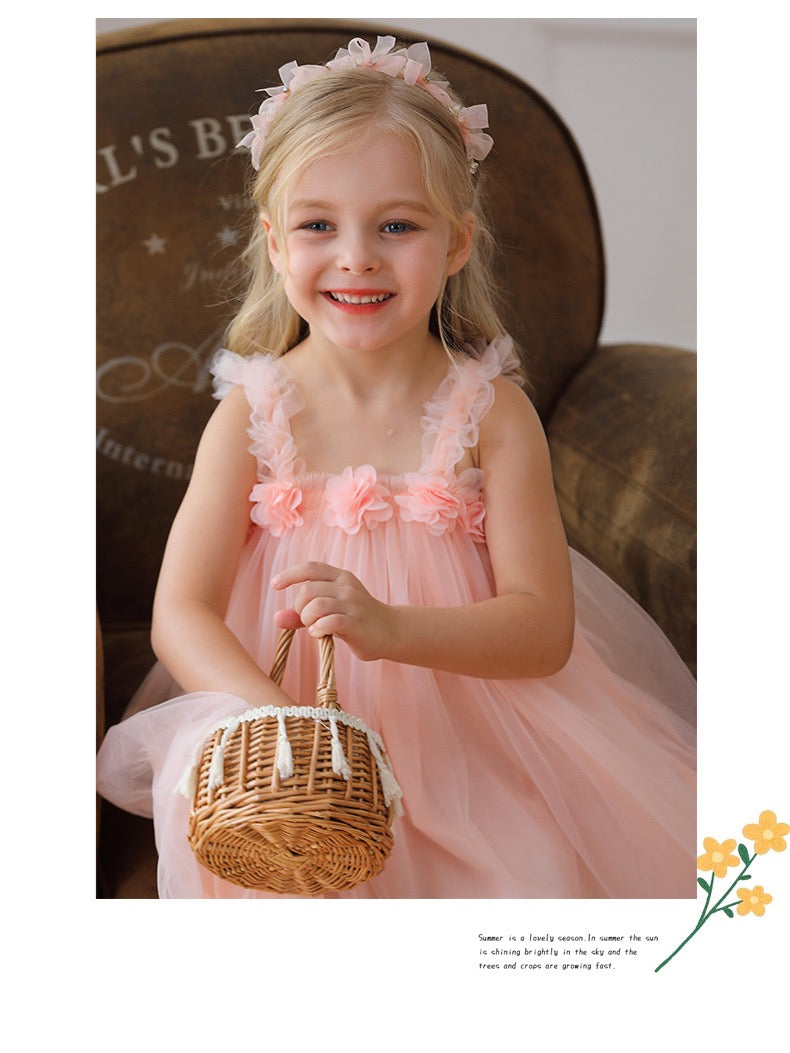 tutu dress with flowers 4 color