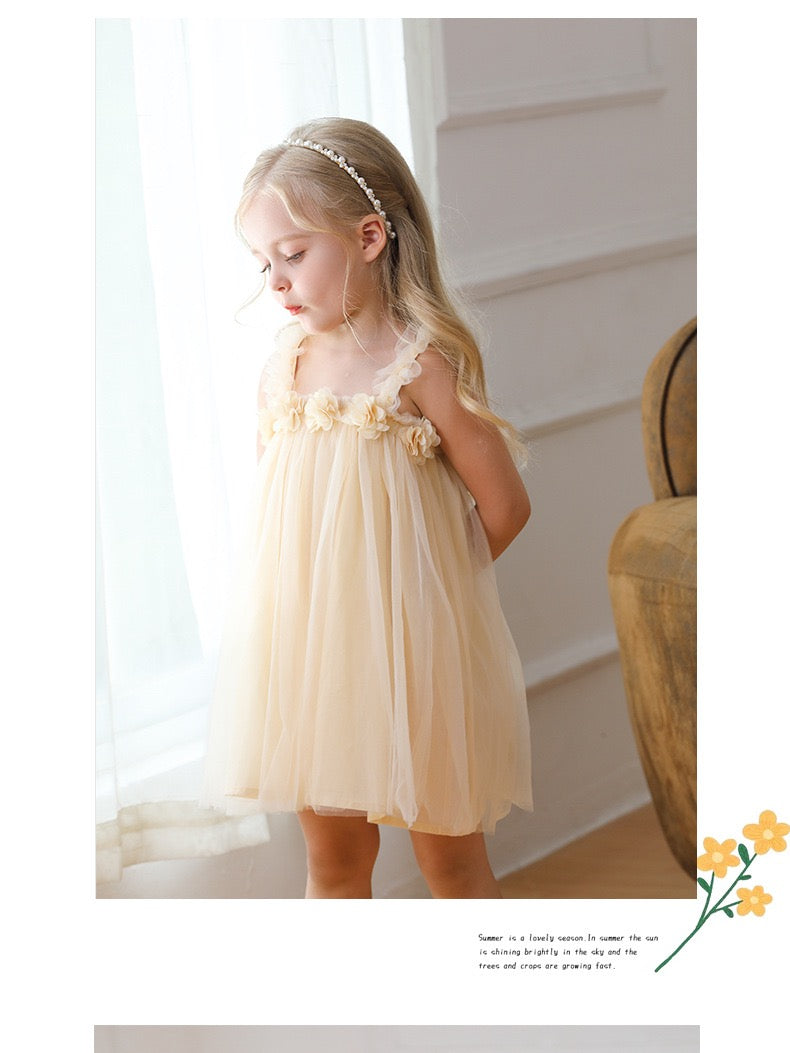 tutu dress with flowers 4 color