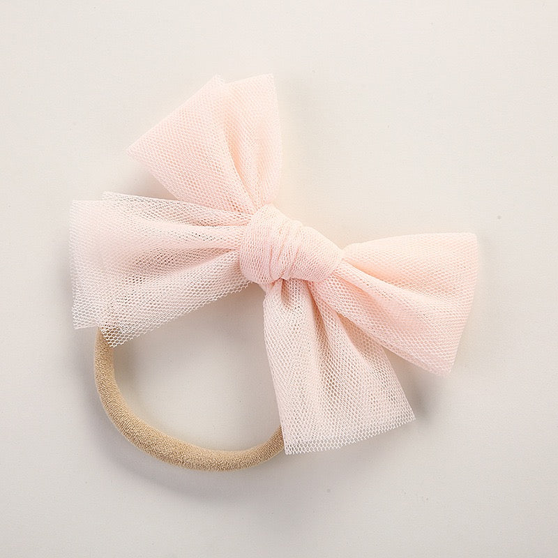 Tulle bow knot headband very soft