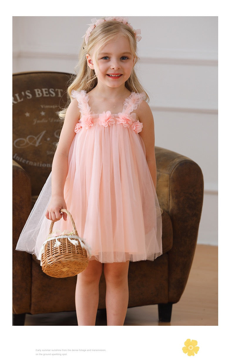 tutu dress with flowers 4 color