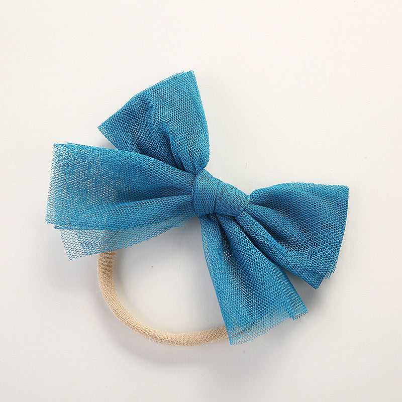 Tulle bow knot headband very soft