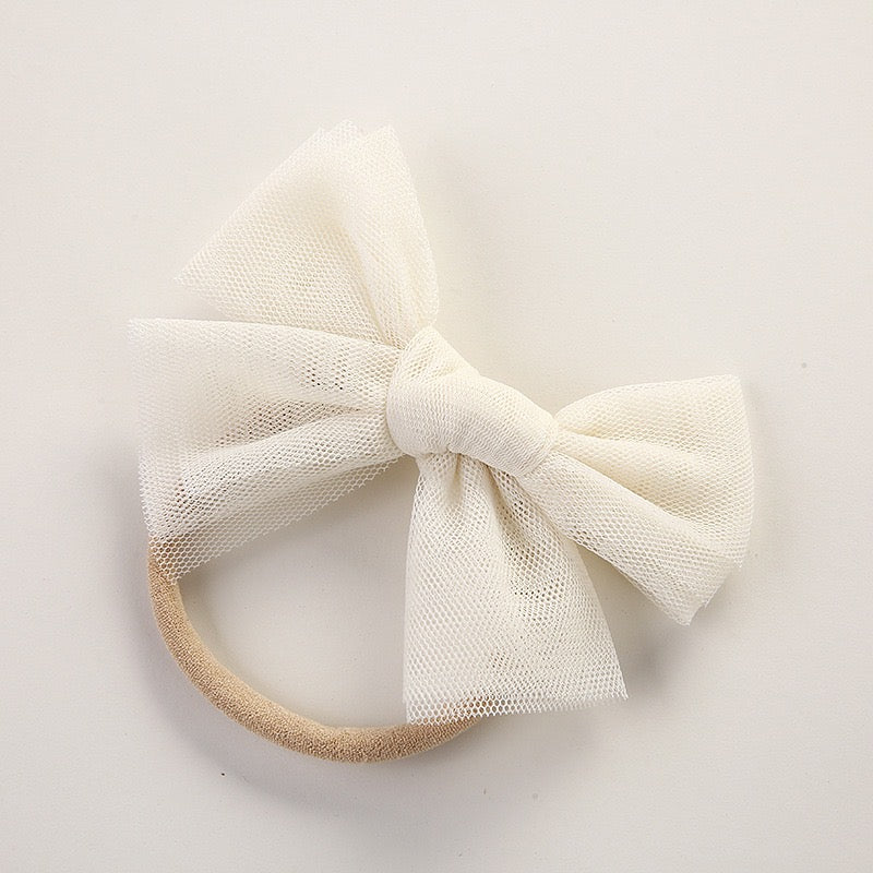 Tulle bow knot headband very soft