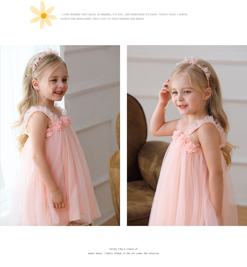 tutu dress with flowers 4 color