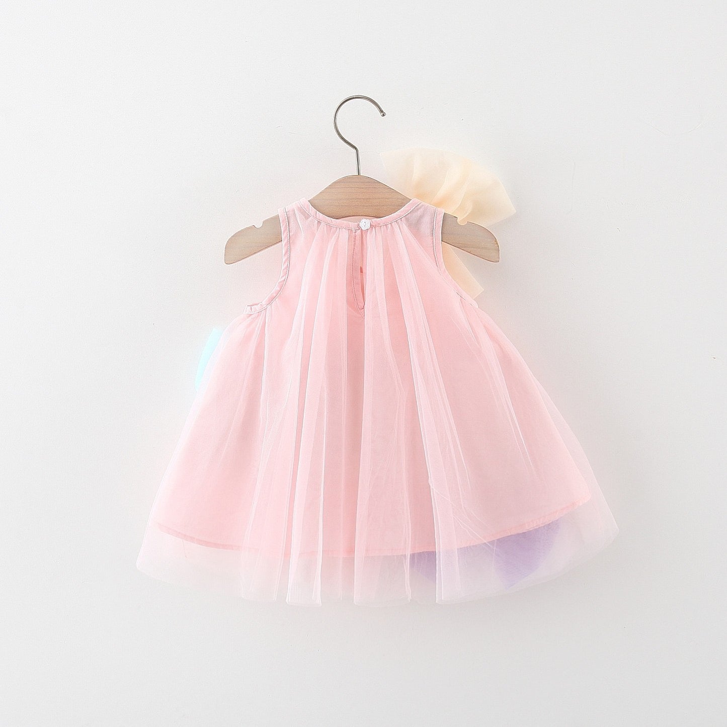 Baby tulle dresss with colorful bow knots