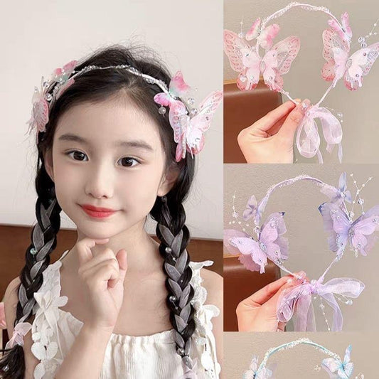 Kids headpiece with butterfly