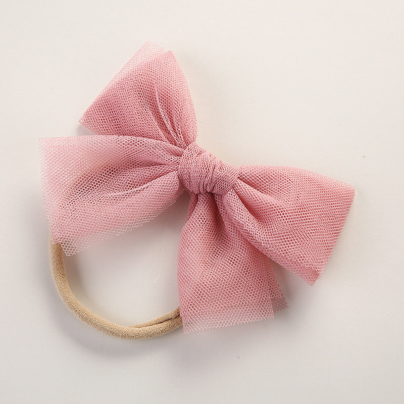 Tulle bow knot headband very soft