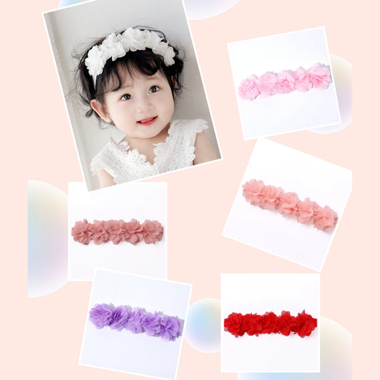 Headband 5 flowers 6 color