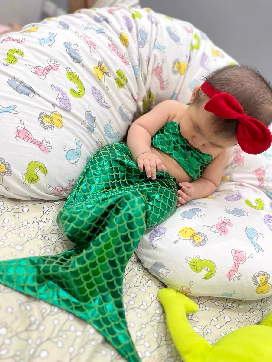 3 piece set Cute Mermaid outfit for photo shooting 2 color