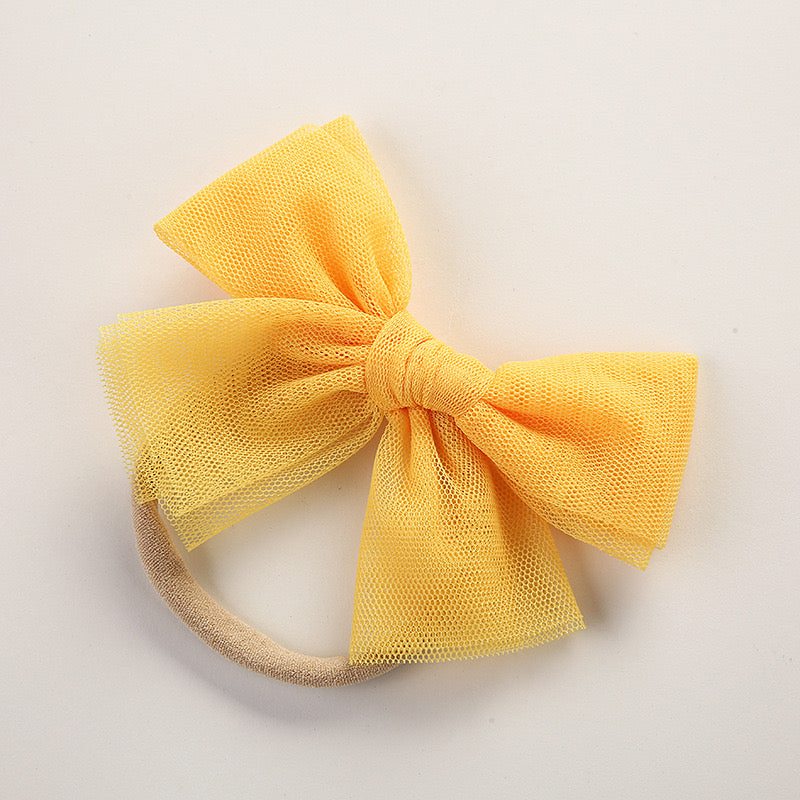 Tulle bow knot headband very soft