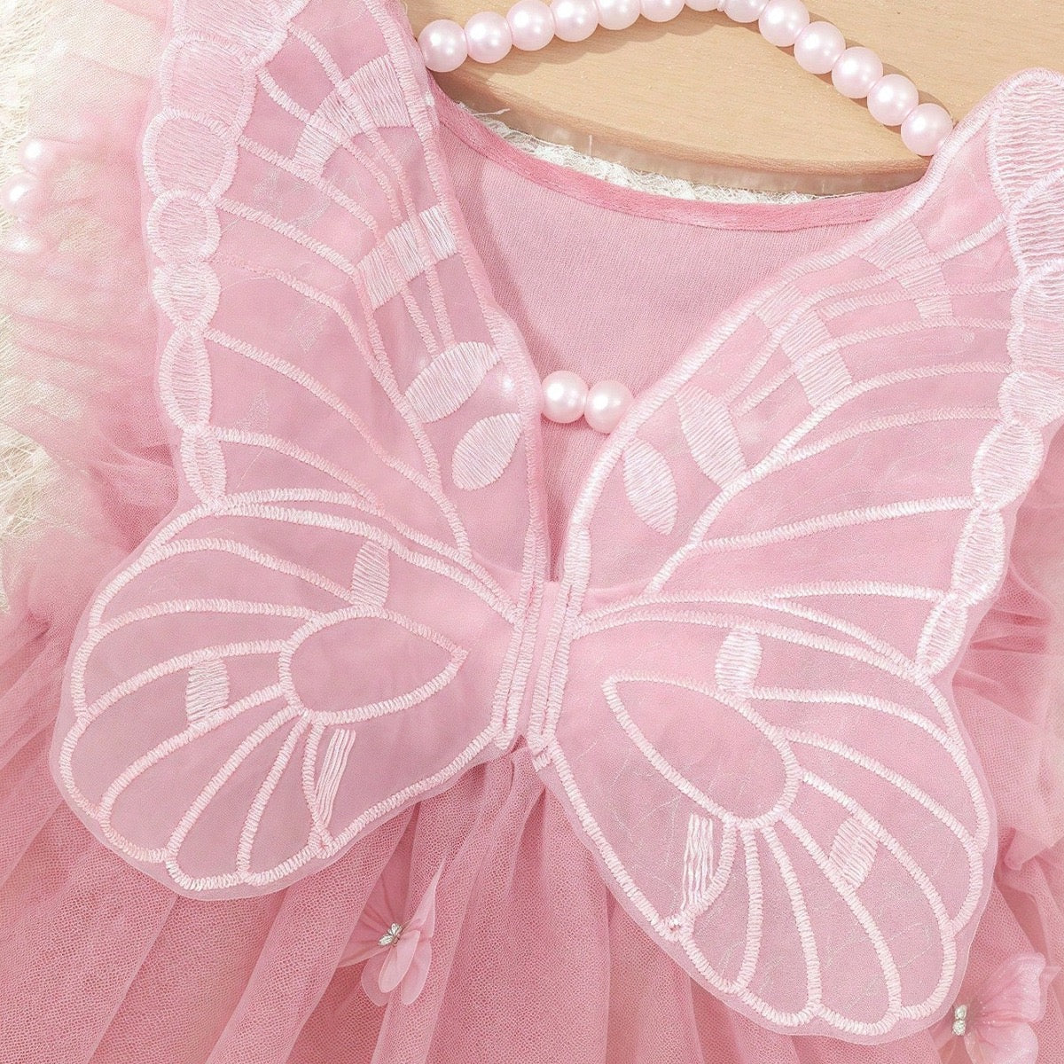 Butterfly  tulle dress + headband for new born 0-1 month