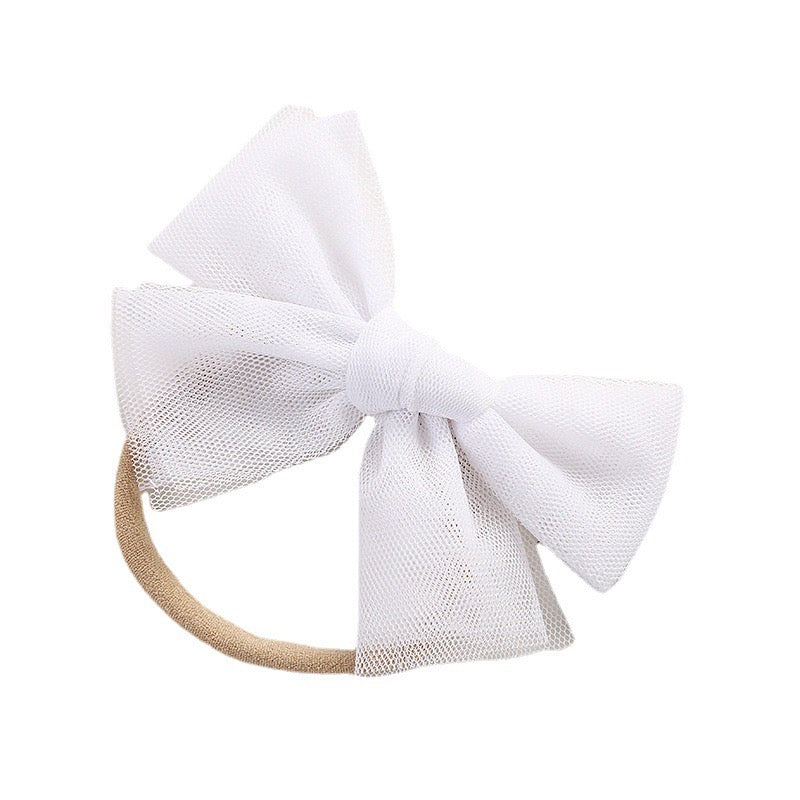 Tulle bow knot headband very soft