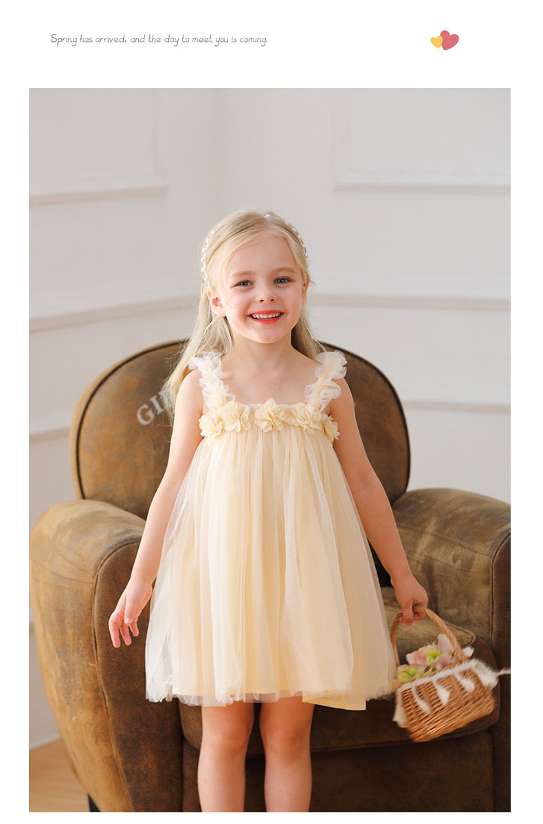 tutu dress with flowers 4 color