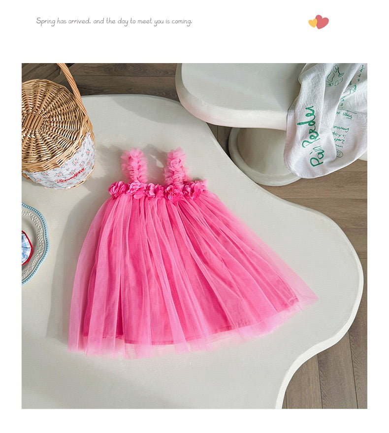 tutu dress with flowers 4 color