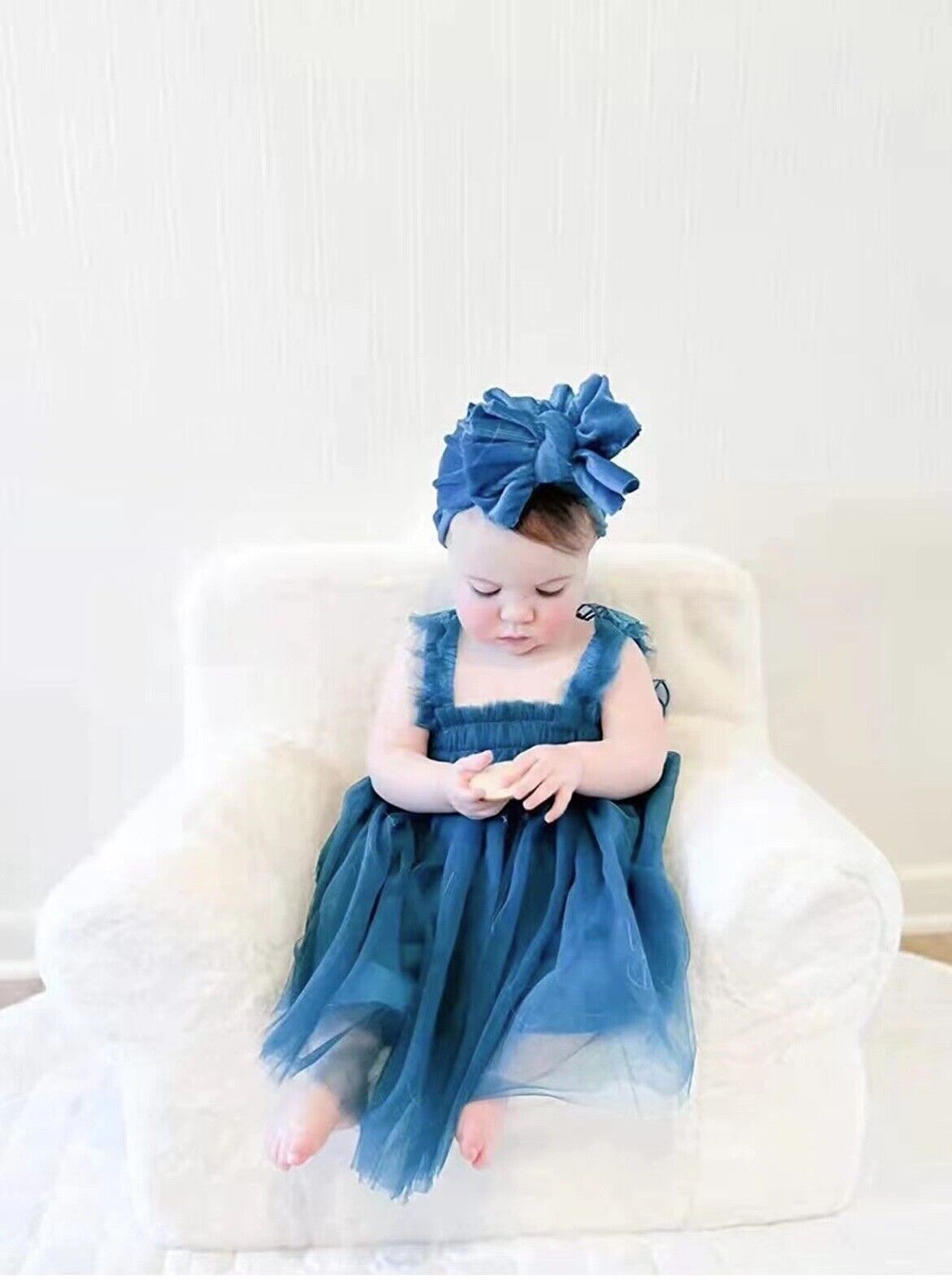 Butterfly Multi layered Tutu dress blue