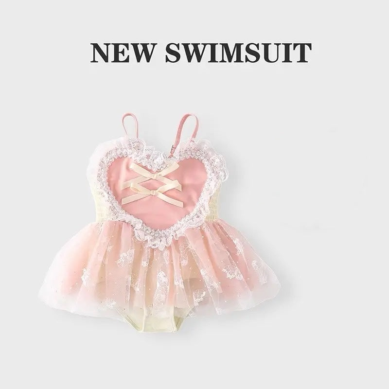 princess swimsuit with lace and bow knot - so sweet !