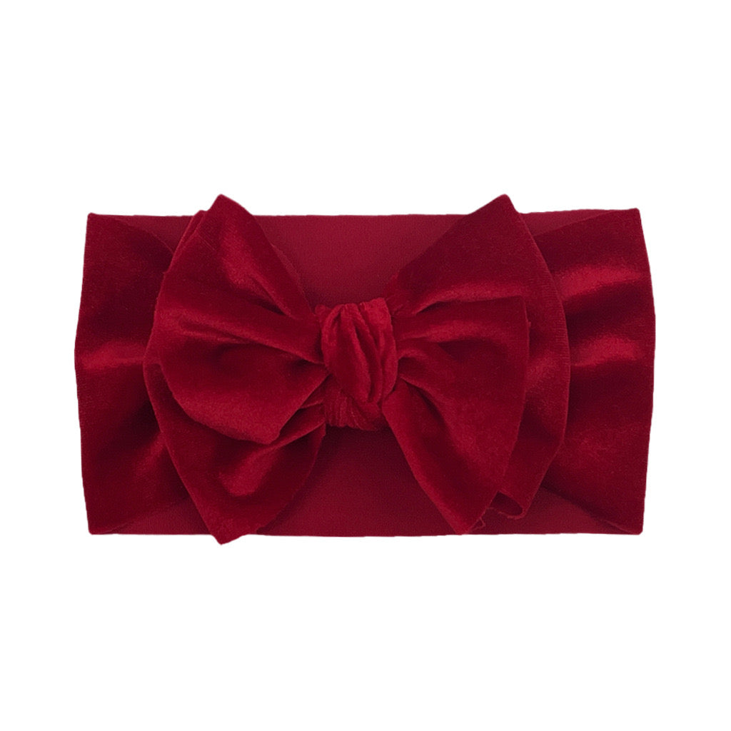 velvet Headband with bow knot