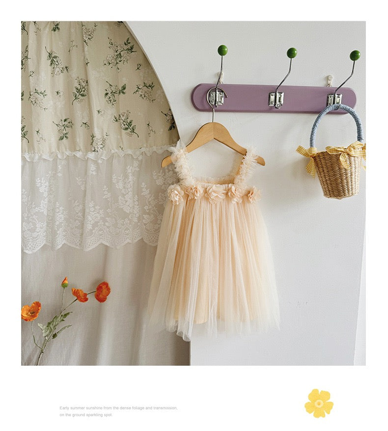 tutu dress with flowers 4 color