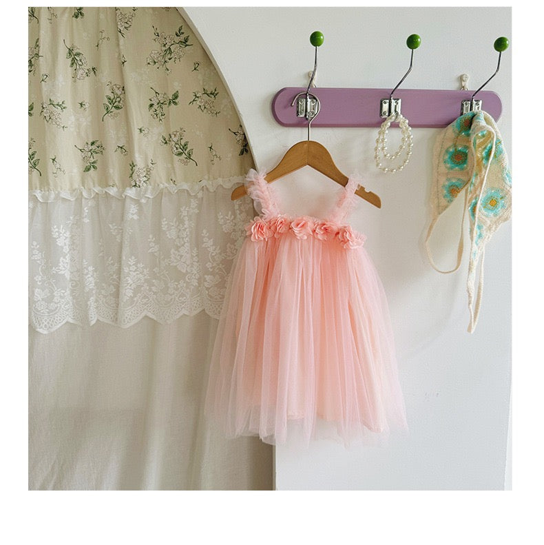 tutu dress with flowers 4 color