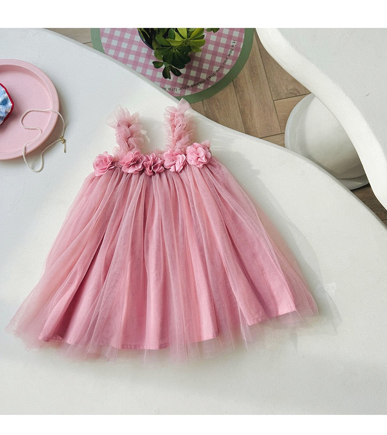 tutu dress with flowers 4 color