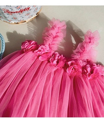 tutu dress with flowers 4 color