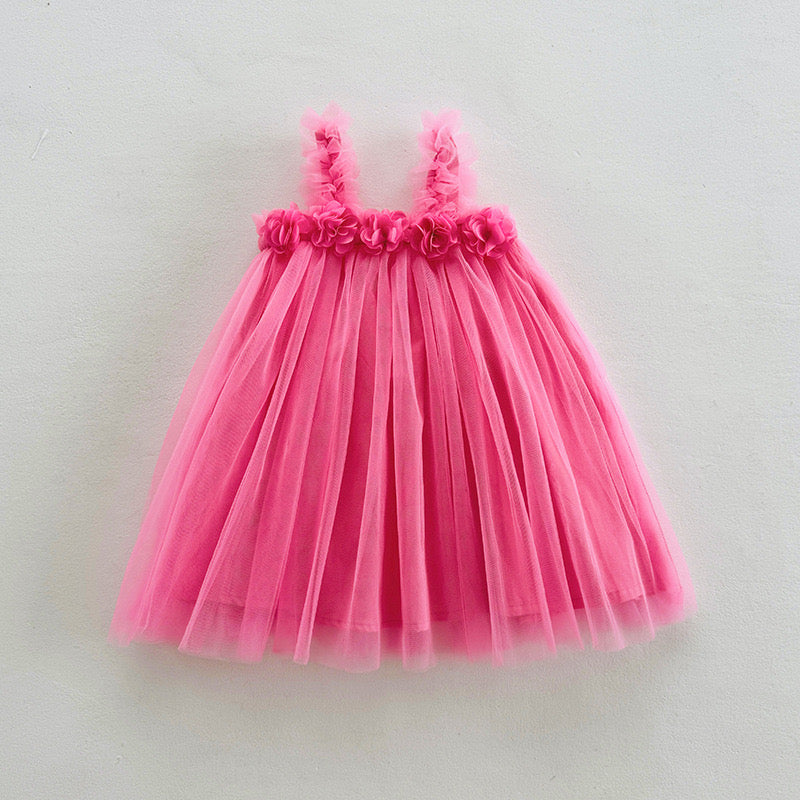 tutu dress with flowers 4 color