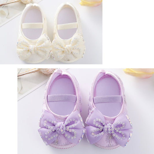 Baby pre walker shoes with bow knot 2 color