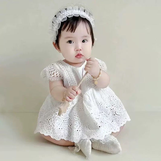Simple 100% cotton romper dress