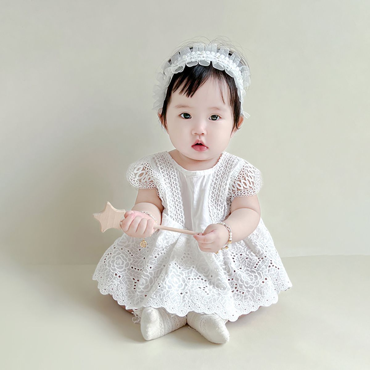 Simple 100% cotton romper dress