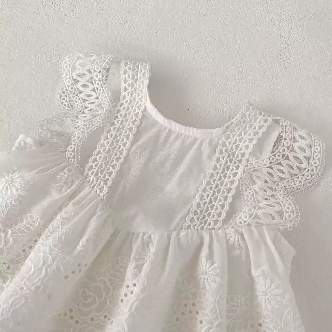 Simple 100% cotton romper dress