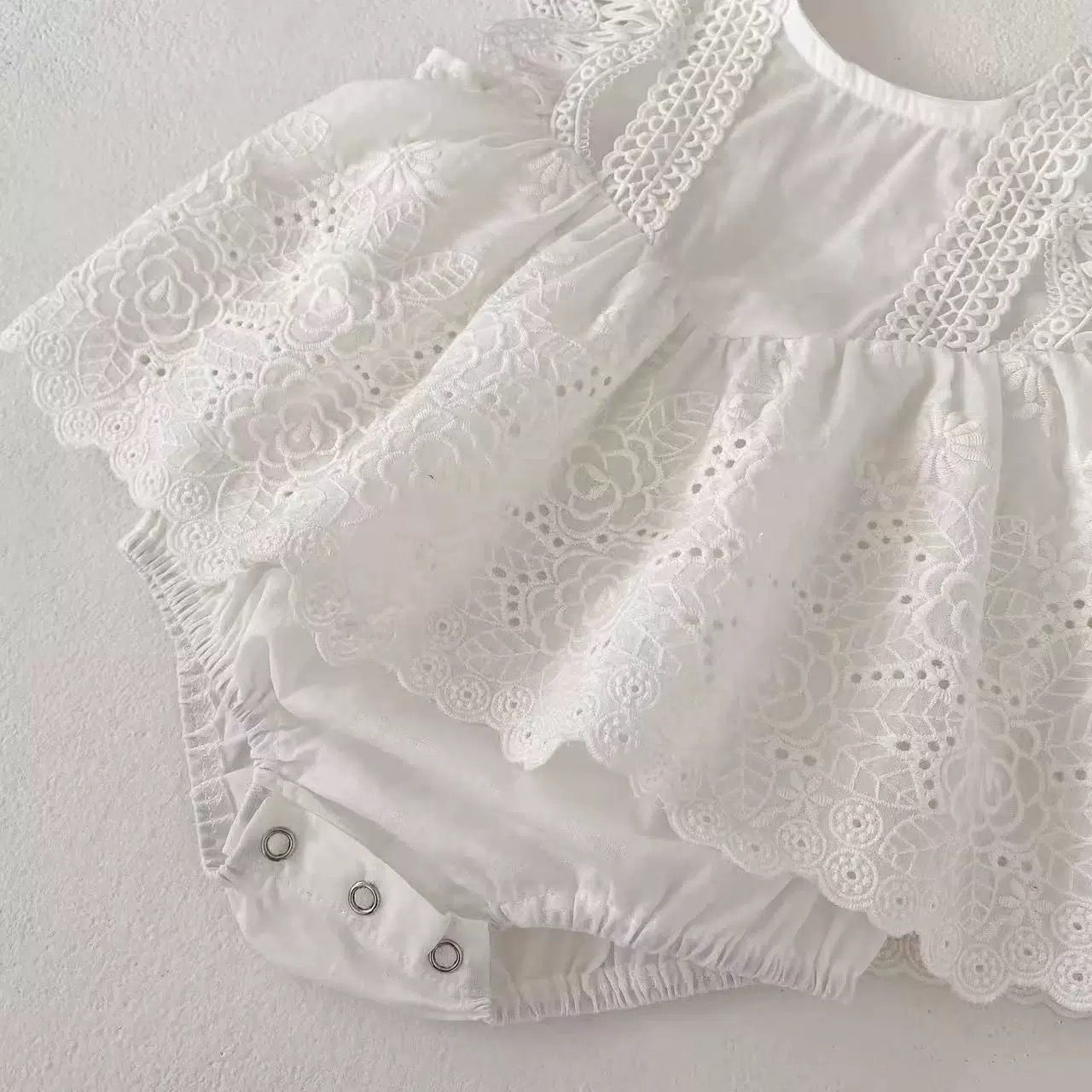 Simple 100% cotton romper dress
